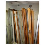 Assorted solid wood, commerical, glass