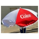 1970 new canvas Cocal Cola umbrella