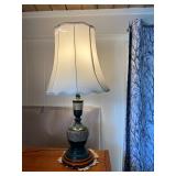 MMS056- Ornate Green Urn Base Table Lamp