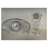 MMS116- Pair of Vintage Waterford Crystal Clocks