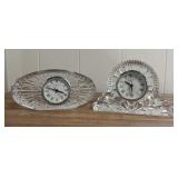 MMS117- Another Pair of Vintage Waterford Crystal Clocks