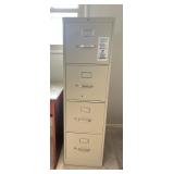 MMS173- (4) Drawer Metal Filing Cabinet 