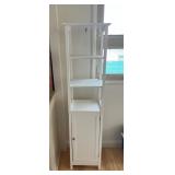 MMS175- White Wooden Bathroom Cabinet 