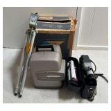 MMS190- Bell & Howell Projector, Vintage Canon Camera & Tripod