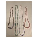 MMS301 Polished Stone Bead Necklaces 