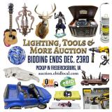 #1870: Lighting, Tools, & More Auction: 11001 Houser Dr, Ste 26: Fredericksburg VA 22408 (JunkBusters)