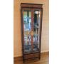 26" Century beveled glass lighted curio cabinet,