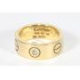 Cartier 18K yellow gold and diamond band