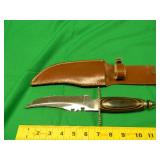 6 3/4 " Bladed Hunting Knife With Sheath