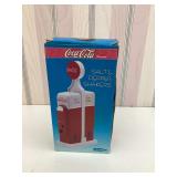 Novelty salt & pepper shakers shaped like Coca Cola vending machinesSet of china dishes