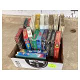 19 MISC VHS TAPES - RECORDS CD DVD VHSVintage metal Sexton baseball wall decor