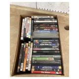 40 MISC DVDS - RECORDS CD DVD VHSElectronics assortment in a box with safety glasses perfect for DIY