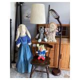 Home decor featuring cabbage patch doll lamps and chair29 small pint canning jars
