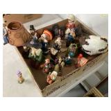 VARIOUS THANKSGIVING FIGURINES48 inch by 6 inch oak shelf