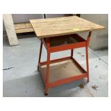 HIRSH WORKTABLE - TOOLSWOODEN VALET STAND - HOUSEHOLD MISC