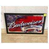 BUDWEISER MIRROR (185 X 335)VINTAGE BABY ITEMS - HOUSEHOLD MISC