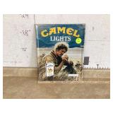 CAMEL LIGHTS SIGN (215 X 175)CERAMIC BOY BLUE STATUE - FIGURINES