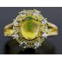 Oval 2.20 ct Natural Ethiopian Opal Dinner Ring