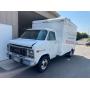 1993 GMC Box Van and Eagle Two Post Automotive Lift