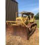 Caterpillar D6C Bulldozer with Root Rake has Winch