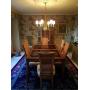 Henredon dining room table with 8 chairs ( 2