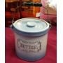 Stoneware 3lb Butter Crock w/Pail Handle