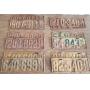 6 Matched Pairs Illinois License Plates 1931-1933