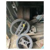 Wooden Line Shaft Belt Wheels