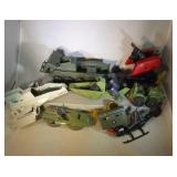 lot of vintage GI Joe vehicles