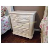 White Cream LEA Night Stand