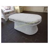 White Wicker Coffee Table