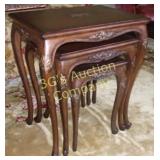 3pc Rose OnLay 3pc. Nesting table set