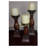 3pc Candle Holder Set