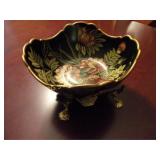 Decorative Bowl by Toyo and Brass Holder