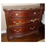 "The Romance Collection" Marble Top Night Stand