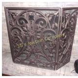 Metal 3 Panel Fireplace Screen