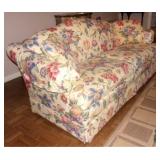 Upholstered Floral Print Couch - Woodmark original