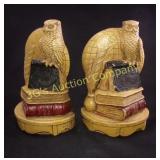 Owl Bookends - Syroco Wood