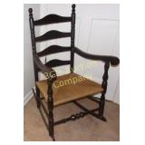 Ladder back Straw Seat Rocking Chair