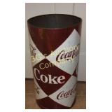 Vintage Coca Cola Trash Can