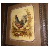 Rooster Framed Picture