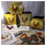 Lot of 9 items - Rooster