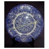 Blue and White Decorative Plate