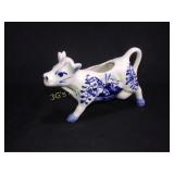 Blue and White Cow Creamer