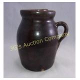 Pottery Jug with Handle and Lid